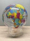 Vintage Spherical Concepts Earth Sphere Globe W Stand 1989 Lucite Rare  12   