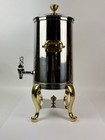 Bon Chef 1 5  Vacuum Insulated Gallon Dispenser Coffee Urn Stainless Steel Brass