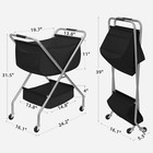 Storage Maniac Collapsible Laundry Cart With Wheels 31 5 h Rolling Laundry Hampe