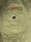 Vintage Olive Green Bsa Boy Scout Short Sleeve Uniform Shirt  V90