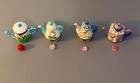 4 Greenbrier Porcelain Teapot Trinket Boxes Charms Hinged Vintage Miniature