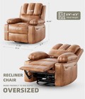 Oversized Electric Recliner Chair  Massage Rocking Chair  360   Swivel For Adults