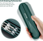 Travel Cutlery Set  18 8 Stainless Steel Cutlery  Reusable Utensils Set With Cas