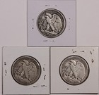 1935-pds Walking Liberty Half Dollars  F-vf  Better Dates  Nice Mid-grade Coins 