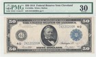 1914  50 Federal Reserve Note Fr-1039a Pmg Vf-30