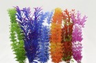 6pcs 12  Color Realistic Decorative Aquarium Fish Tank Ornament Plastic Plants