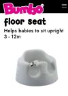 Bumbo Infant Floor Seat W adjustable Harness  Cool Gray  new-no Box 