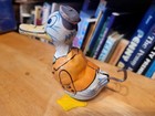 Nice Vintage J  Chein  Tin Litho Wind Up   151 Dickie Duck