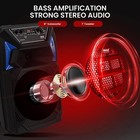 Pyle 8 In Bluetooth Pa Speaker   Microphone System-portable Karaoke  400 Watt