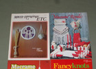 4 Vintage Macrame Books Kitchen Home Decor Wall Art Plant Hangers Purses Pattern