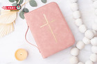 Bible Cover Case For Women     Pu Leather Large Bible Case With Minimalist Debosse