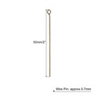 500pcs Eye Pins Jewelry Findings Eye Pins 50mm Iron Eye Pins Bronze