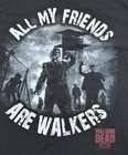 Amc The Walking Dead Men   s L Black T-shirt All My Friends Are Walkers Tv Promo