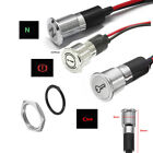 8 10 12 14mm Led Dash Panel Warning Pilot Light Indicator Lamp Car Van Boat 12v