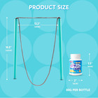 Giant Bubble Wand Kit 3pc Set Makes 3 5 Gallons Big Outdoor Bubbles Kids
