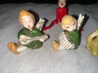 Vintage Pixie Elves Lot Of 4 Assorted Figure Ceramic Angels