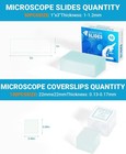 Microscope Slides And Covers Kit     50 Blank Pre-cleaned Glass Slides For Microsc