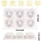 2 Pcs Mini Bundt Cake Pan  6-cavity Fluted Tube Cake Pan  Non-stick Silicone Bak