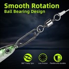 50 Pcs Fishing Speed Clips Quick Change Snap Swivels Ball Bearing Saltwater