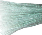 100 Pcs 12 Inch Iridescent Sparkly Tinsel Stems Pipe Cleaners  white 