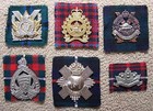 Douglas Wool Tartan Swatch For Cameronians  scottish  Rifles  Regiment Cap Badge