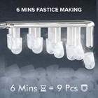 Countertop Ice Maker With Handle  26lbs In 24hrs  9 Ice Cubes Ready In 6-13 Mins