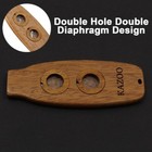 Wooden Double Membrane Kazoo Accompaniment Instrument Double Hole Kazoo