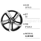 New 19  Replacement Wheel For Honda Accord Sport 2018 2019 2020 Rim 64127