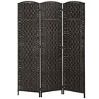 3 Panel Folding Privacy Screen  70 9  Wall Divider  Coffee  Used