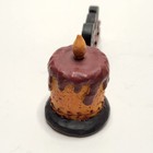 Blossom Bucket B Lloyd God Bless Resin Sign With Cake   Candle Folk Art 2009