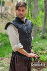 Fantasy Diego Leather Jerkin Black Medieval Larp Costume Vest For Renaissance