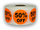 50  Off Discount Labels 1 5  Round Sale Price Paid Sold Adhesive 1000 Stickers