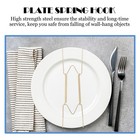  10 Pcs Spring Hanging Pan Hook Wall Plate Hanger Adjustable Hangers Decorative