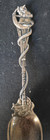 Daniel Low Sterling Silver Salem 1692 Spoon Witch Broom Cat Antique 5 3 4 