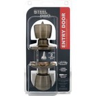 Steel Pro Antique Brass Entry Door Knob Tr800b Steel Pro Tr800b 009326205311