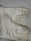 Eden Bridals White Wedding Dress Gown Beaded Strapless Size 10  ml 