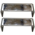 12 Ga  Stainless Steel 4 Inch Straight Light Brackets  Pair For Mirrors