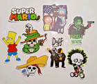 Mr Golden Smiles Party Pack  buisness Cards   Randon Pop  Culture Stickers 