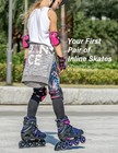 Vinal Girls Adjustable Inline Skates With Light Up Wheels Beginner Skates Fun   