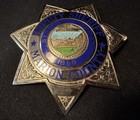 Vintage Platiloy  Obsolete Sheriff Badge Silver gold Tone Oregon Marion County