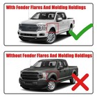 For 2018 2019 2020 Ford F-150 Front Bumper Grille Molding Trim W molding Hole