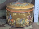 Vintage 1930s 1940s Wwii German Large Haeberlein Metzger Lebkuchen Cookie Tin
