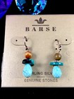 Nwt Barse 925 Sterling Silver Arizona Turquoise French Wire Pierced Earrings 