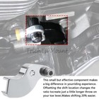 Chrome Gear Shift Neutral Assist Bracket For Harley Softail Flfb Touring Glide