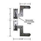 Pair Shutter Hinge Wrought Iron 6  H X 6 1 2  W Pack Of 25   Renovator s Supply