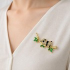 Golden Fashionable Panda On Branch Brooch Pin