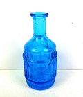 Taiwan Turquoise Blue Glass Root Bitters-style 3  Decorative Collectible Bottle
