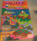 Original Vintage 1970 s  Travel Jewish Galilee Israel 27 X 40 Poster Tel Aviv