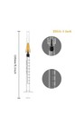 10 Pack  25 Gauge 1 Inch Needle With Syringe  Luer Slip  1ml