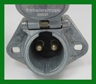 Lift Gate 2 Pin Dual Pole Charging Socket 200 Amp  4 Ga  Wire Velvac